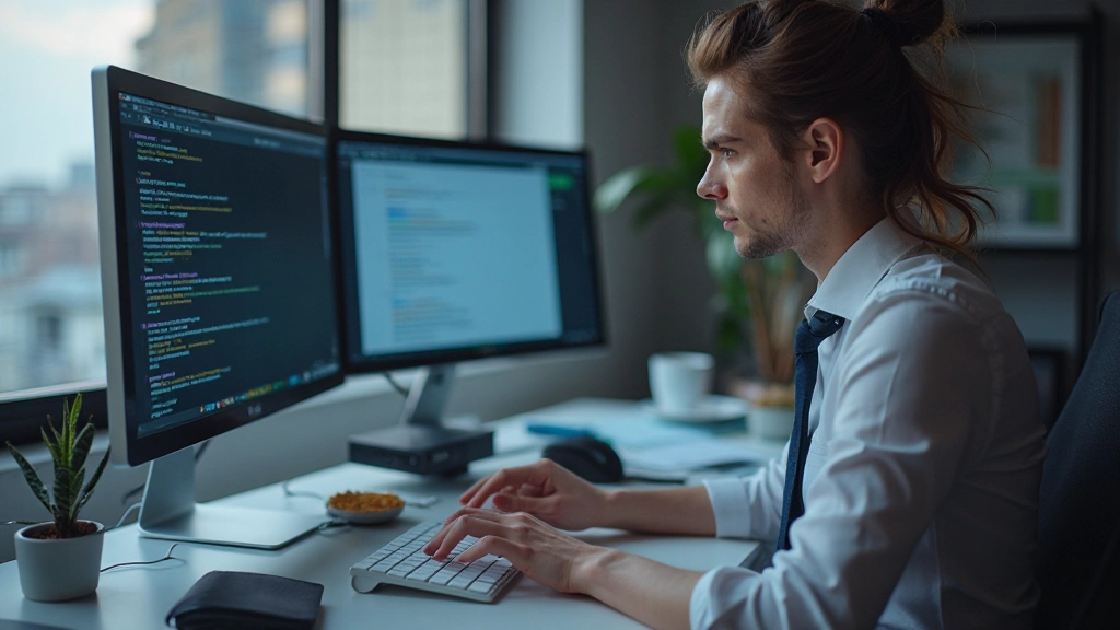 Специалист по SEO работает с ключевыми словами и оптимизацией контента