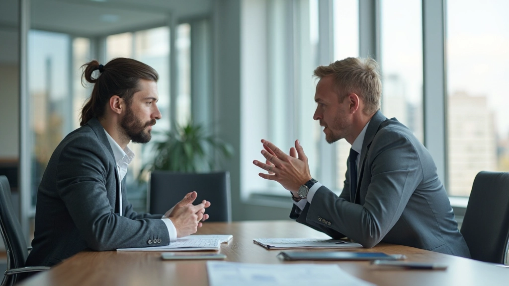 Профессиональный консультант по продуктивности дает советы коллеге